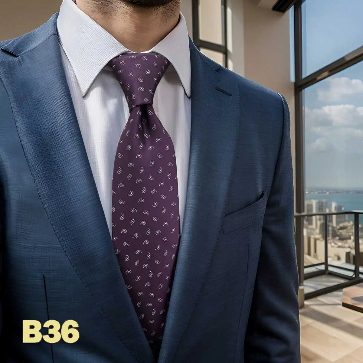 Purple Solid Red Mens Neckties Pink Fashion Ties for Male Party Dropshipping Wedding Gift