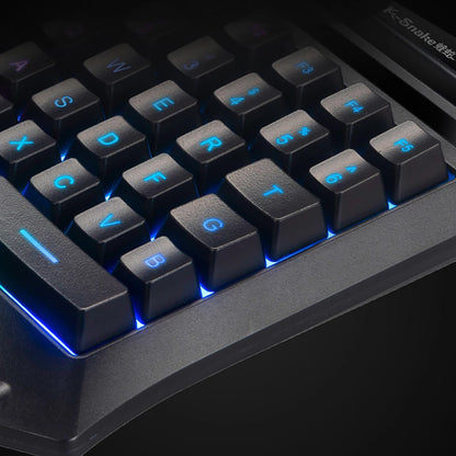 Single Handed Keyboard Analogue Mechanical Keyboard RGB Gaming Keyboard Portable Single Handed Keyboard