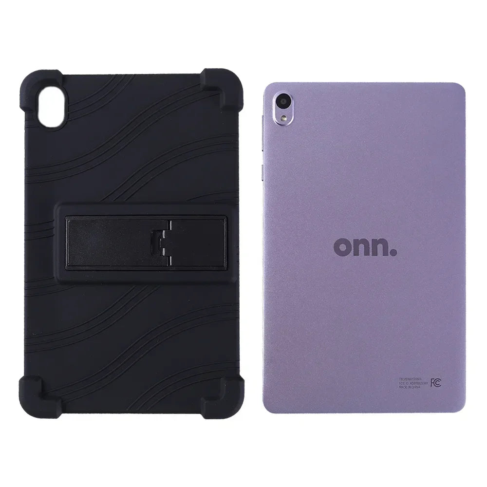 For Walmart ONN 8-inch 100135923 Tablet Case 2024 Shockproof Air Cushion Soft Silicone 8-inch Adjustable Stand Protective Case