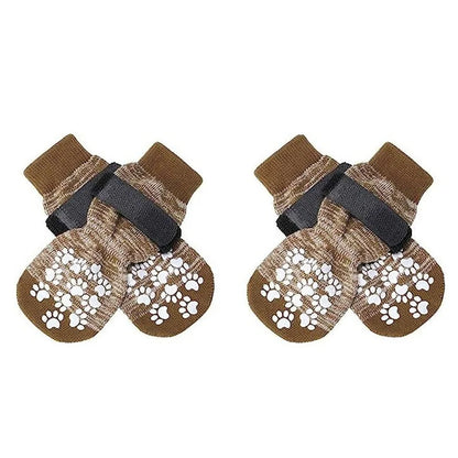 Outdoor Pet Dogs Breathable Socks Black Tie Anti-shedding Medium Large Dog Non-slip Socks Waterproof Dogs Shoes Pet Supplies