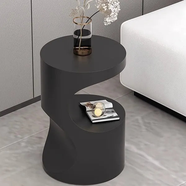 Modern Creative Sofa Living Room Side Table Simple Light Special-shaped Small Table Black Corner Table