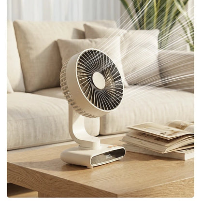 Portable USB Air Circulation Fan, Small Desk Fan with Strong Wind, Quiet Energy-Saving for Home & Office, Durable Long-Lasting
