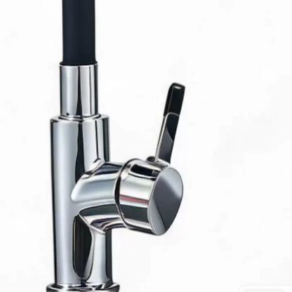 Single Lever Deck Mount Kitchen Water Tap 360 Degree Rotatable Flexible Hose Hot Cold Mixer Faucet Household Plumbing Hardware