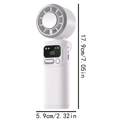 Portable Handheld Fan 5 Speeds Foldable Rechargeable Portable Tabletop Fan For Outdoor Travel Beach Camping Hiking Home Office
