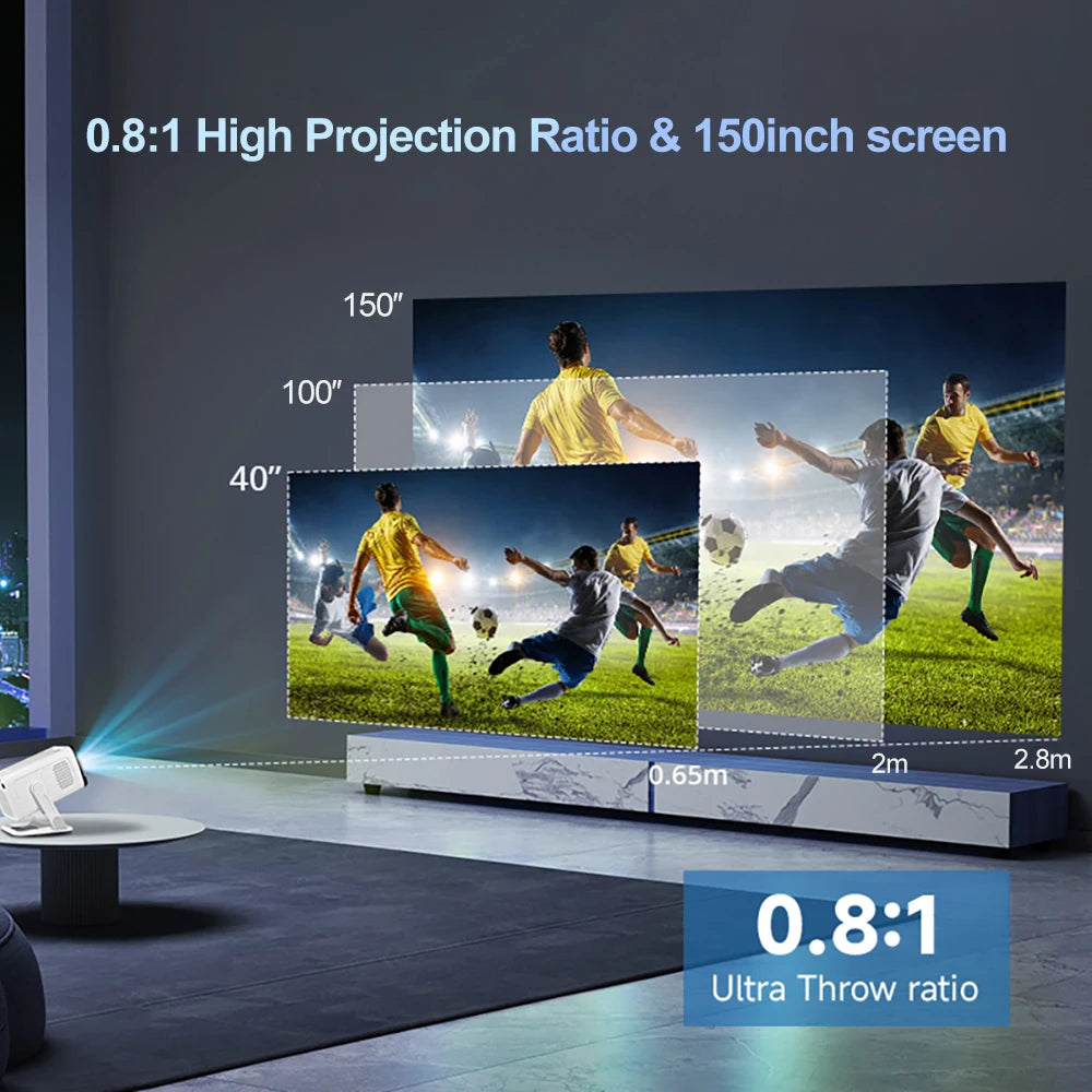 PROGAGA PG310 Android Projector 4k 720P 300Ansi Allwinner H713 Smart Projetor PG310 Home Theater Video Mini Portable Projector