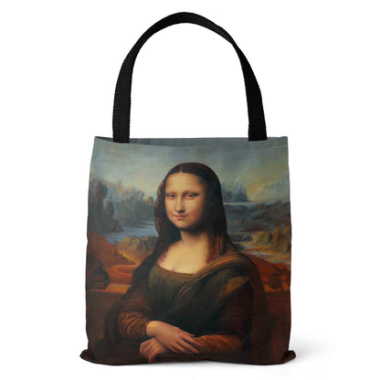 [Canvas Bag] Oil Painting Printed Canvas Bag Women's Lightweight Tote Bag Daily Handbag Multi-functional Shopping Bag