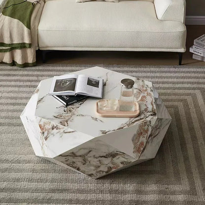 Living Room Furniture Light Luxury Modern Marble Coffee Table Tea Table for Living Room