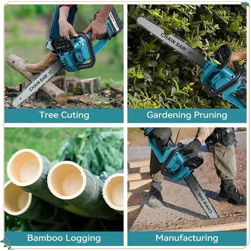 Makita Power Tool 2200W Portable Chainsaw Brushless Electric Chain Saw Rechargeable Cordless Graden Pruning Tools