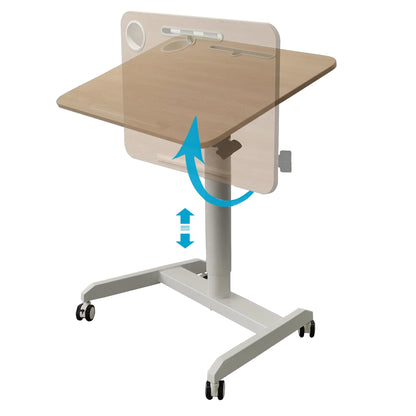 Modern Living Room Furniture Unique Sofa Side Coffee Table with Folding Desktop and Wheels
