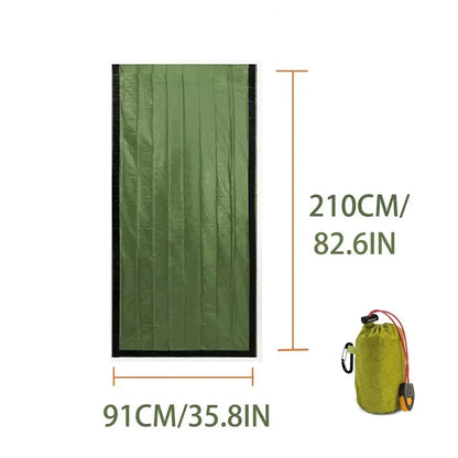 Emergency Sleeping Bag Survival Bag | Portable  Blanket Survival Gear Emergency Bivy Sack Bivvy Thermal Sleeping Bag Camping