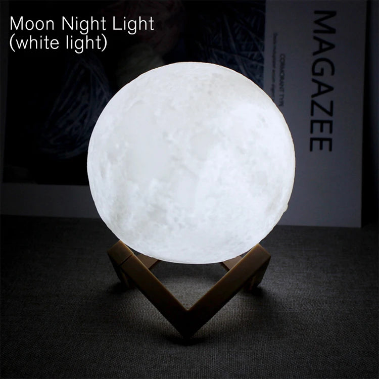 LED-Buchlampe mit Mondlicht und Galaxienlicht, Mond-Nachtlicht, Geschenkidee für Mädchen und Jungen zum Kindergeburtstag, Schlafzimmerdekoration, Innenbeleuchtung