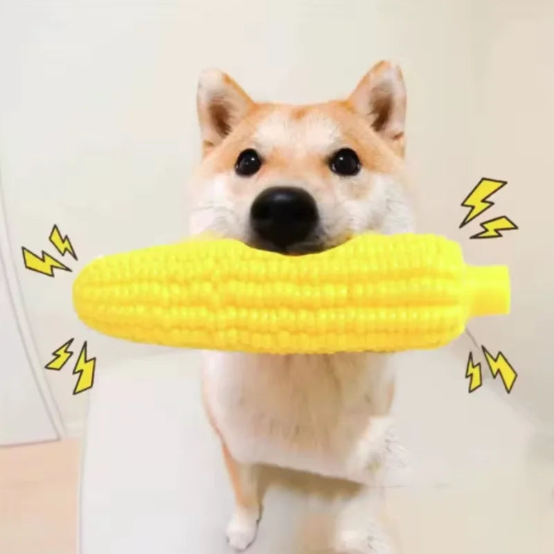 New Latex Corn Shape Puppy Dogs Toy Squeak Toys Pet Supplies Training Playing Chewing Dog Toys For Small Dogs Pet Toys