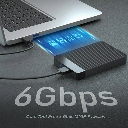 2.5 HDD/SSD Case SATA to USB 3.1/3.0 Adapter Case 6gbps HD External Hard Drive Enclosure Box for Disk HDD Type USB-C Enclosure