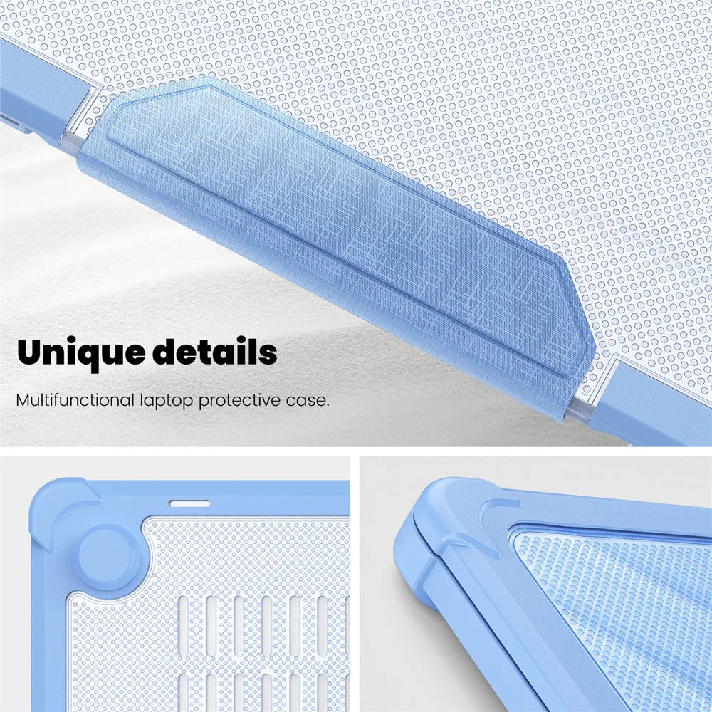 For Macbook Air 15 A3241 M4 2025 Protective Stand Cover Case Compatible with M2 M3 Model A3114 Shell for Air/Ppro 13.6 14 16.2