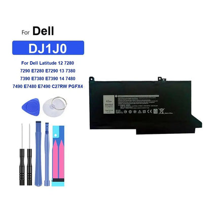 Battery For Dell Latitude 12 13 14 7280 7290 E7280 E7290 7380 7390 7480 7490 E6420 E6430 E7480 DJ1J0 F3YGT 8858X T54FJ M5Y0X