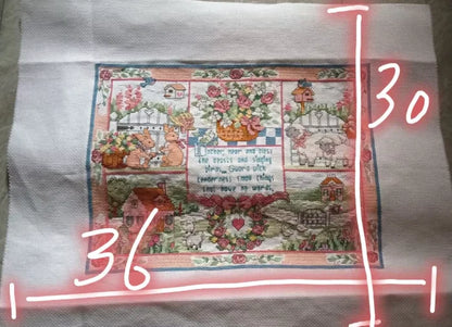 Gift Cross Stitch Decorative Painting Handmade Cross Stitch finished Home Decor