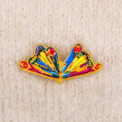 Colorful Caterpillar Butterfly Enamel Pins Animals Brooch Lapel Pin Badge on Backpack Clothing Accessories Fashion Jewelry Gifts