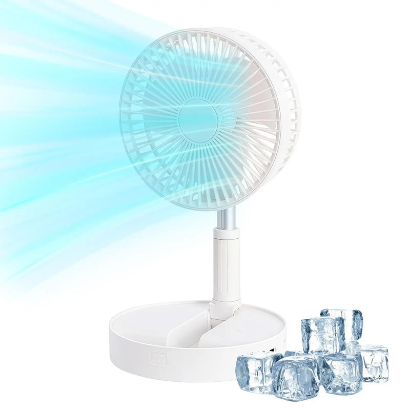 Portable Fan For Room 185-Degree Tilt Oscillating Blower Silent Foldable Rechargeable Standing Fan For Home Outdoor Camping