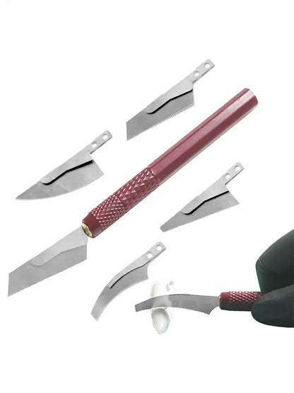 Model Craft Hand Saw Craft Tools Hand Model Saw Kit Hobby Craft Saw Hacksaw Tool Kit with 4 Craft Cutters for Handcrafted