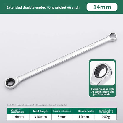 For Industrial Applications Ratchet Wrench 8mm, 10mm, 12mm, 13mm, 14mm, 16mm, 17mm, 19mm, 22mm optional Dual Head Ratchet Wrench