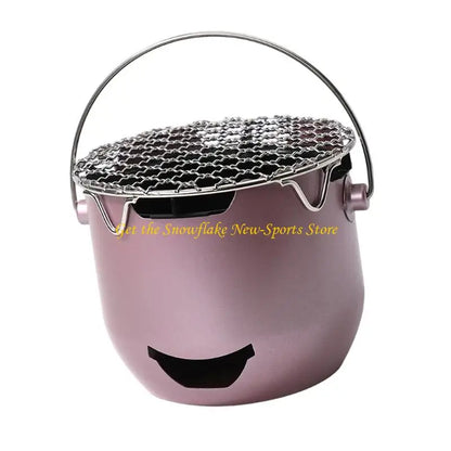 E56D Portable Camping Small Carbon Stove For Indoor Outdoors Camping Picnics Enduring