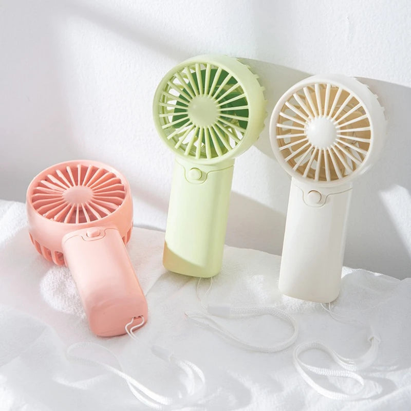 Portable Fan Convenient Mini Pocket Fan for Summer Outdoor Travel Home Offic Handheld Fan Lightweight AAA Battery Air Coolers