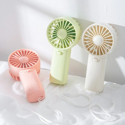 Portable Fan Convenient Mini Pocket Fan for Summer Outdoor Travel Home Offic Handheld Fan Lightweight AAA Battery Air Coolers