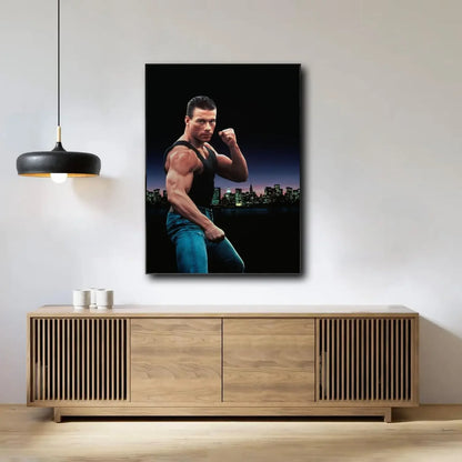 Van Damme Poster Canvas Painting Wall Art for Picture Coffee House Bar Living Room Bedroom Restaurant Home Wall Decor