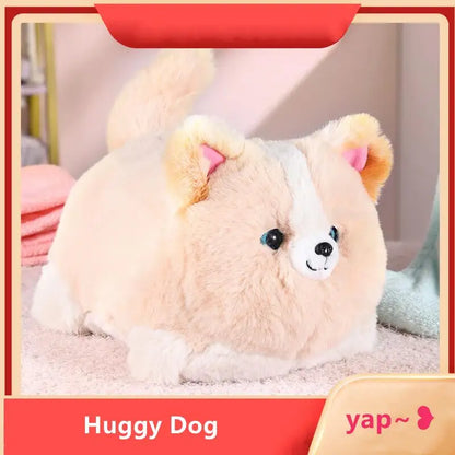 Cute Plush Toys Simulation Cat Dog Interactive Kids Huggy Pets Speak Electronic Accompanied Toy Children Gifts Birthday Awards