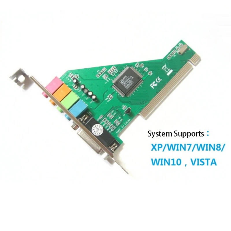 4.1 PCI Sound Card 8738 Audio Extend Adapter for PC Desk Computer Motherboard 4.1 Sound Channel Independent Sound Converter