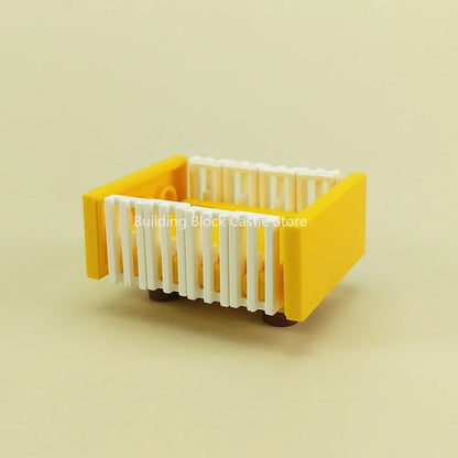 MOC Modern Home Sofa, TV Cabinet, Furniture, Refrigerator Small Particle Building Block Scene Construction Toy Model
