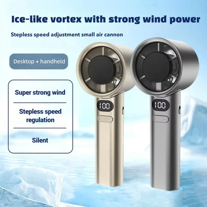 Lenovo 6000mah Handheld Cool Fan LED Digital Display Electric Hand Fans Ice Compress High-Speed Cool USB Rechargeable2026