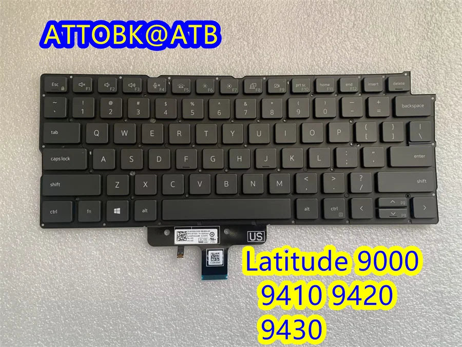 English/UK/French/Spanish Laptop Keyboard For DELL Latitude 9000 9410 9420 9430 Backlit