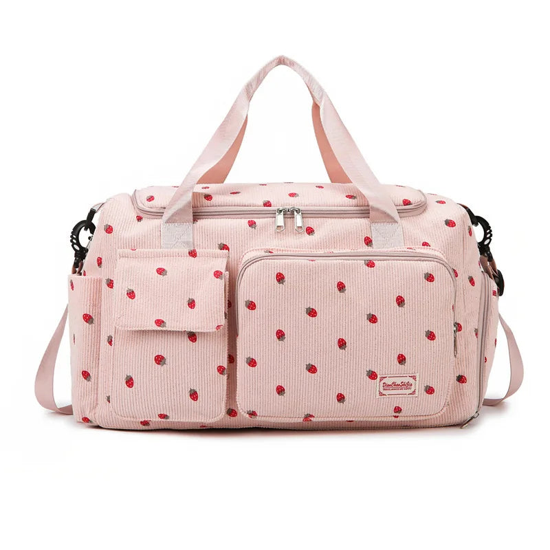 Travel Tote Bag Large Capacity Carry on Travel Bag with Shoe Compartment Sports Fitness Bags for Women Duffle Bags