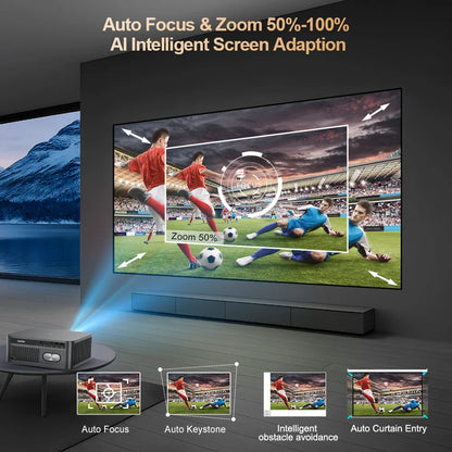 ThundeaL TD98Pro 1080P Full HD Projector 4K Android WiFi Projetor Auto Focus TD98 Pro 3D Smart Home Theater Video Outdoor Beamer