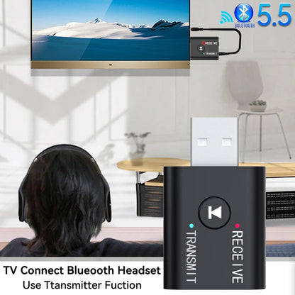 Bluetooth 5.0 Audio Transmitter Receiver 3.5mm AUX Jack RCA USB Dongle Stereo Wireless Adapter for TV Car PC Speaker Headphone