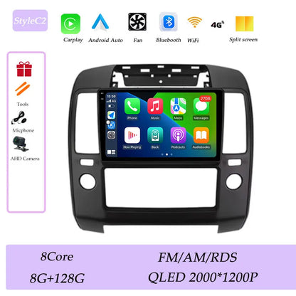 GPS Navigation for Nissan Navara 2006 - 2012 CarPlay Car Radio Video Audio Multimedia Player DSP Stereo Bluetooth  QLED Screen