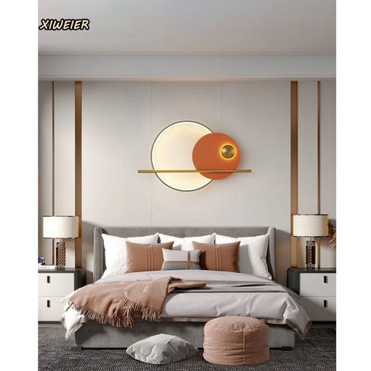 Postmodern Sofa Background Wall Living Room Interior Lamp 220V 110V Decorative Bedroom Porch Creative Wall Lamp