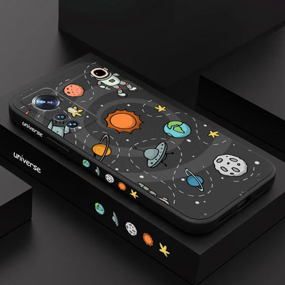 Great Astronaut Phone Case For Xiaomi Mi 15 15T 14 14T 13 13T 12 12X 12T 12S 11 11T 10 10T 9 9T Pro Lite Liquid Silicone Cover