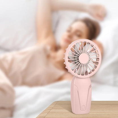 Portable Handheld Mini Fan, USB Rechargeable Small Pocket Fan for On-The-Go, Cute ABS Lightweight Design, Personal Cooling
