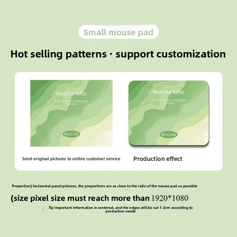 Customized DIY Mouse Pad, Rubber Square Mouse Pad with Anti-Slip Rubber Base, Rectangular Shape, Suitable for Gaming and Office