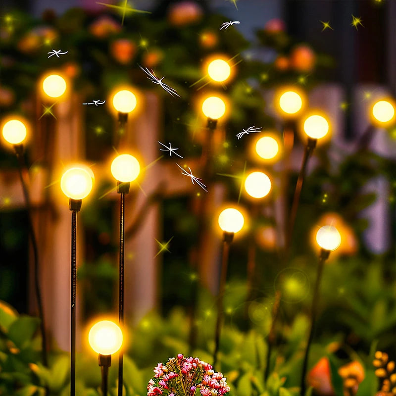 Solar Firefly Lights Outdoor Waterproof LED Solar Garden Lights for Yard Patio Landscape Outside Decorations Light