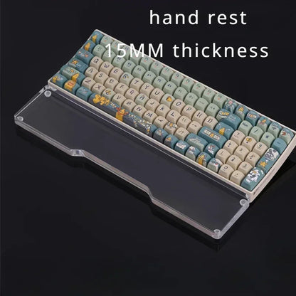 Acrylic Palm Rest Frosted  Wrist Rest Custom Original Hand Mat for Ergonomic 60/75/87/98/104key Mechanical Keyboard Wrist Rest