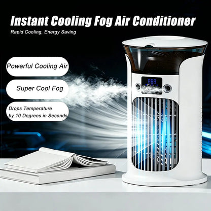 Portable Fan Portable 3 Speeds with Light Personal Tower Fans for Home Living Room Indoor Bedside Office Kitchen Dorm Camping