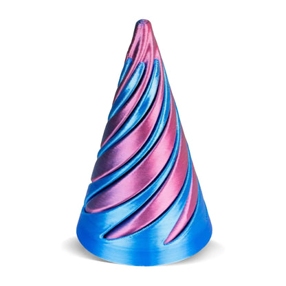 2024 3D Printed Helix Screw Fidget Toy Impossible Pyramid Passthrough Sculpture Spiral Cone Decompression Decorative Ornaments