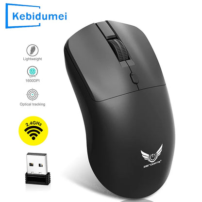 Wireless Mouse 2.4G Ergonomic Gaming Mouse Mouse Rechargeable 800/1200/1600DPI Mice for E-Sports Office Desktop Computers Laptop