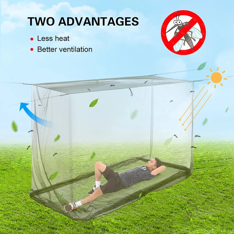 Camping Tent Net Outdoor Net For Camping Hiking Backpacking nti-UV Sunshade Mesh Transparent Cloth Mesh Tent