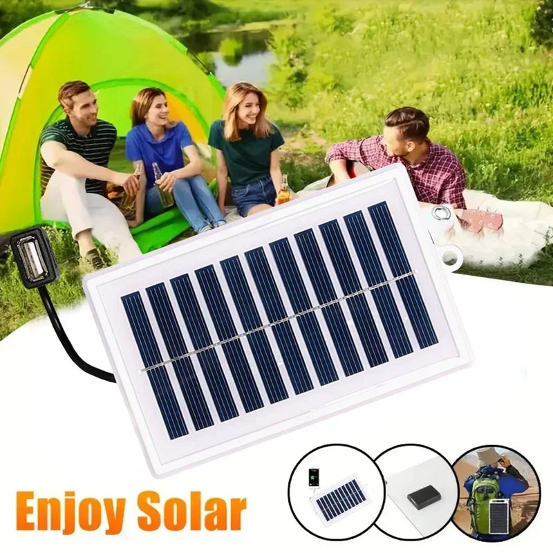 1/2PCS Portable Solar Charger Portable Solar Charger-USB Output for Outdoor Use -for Travel and Camping,Flashlight,Fan Charging