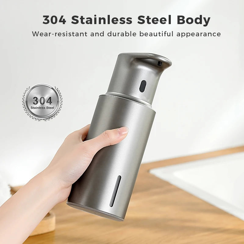 480ml Kitchen Soap Dispenser Automatic Sensor Hand Sanitizer Machine Intelligent Electric Body Wash Soap Dispenser 304 Stainl