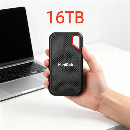 4TB Portable SSD Waterproof Shockproof for Desktop Computer Plug&Play High Speed External Solid State Drive Pro
